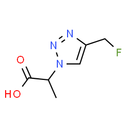 ChemSpider 2D Image | 2-[4-(Fluoromethyl)-1H-1,2,3-triazol-1-yl]propanoic acid | C6H8FN3O2