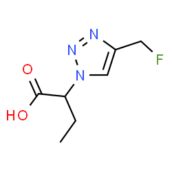 ChemSpider 2D Image | 2-[4-(Fluoromethyl)-1H-1,2,3-triazol-1-yl]butanoic acid | C7H10FN3O2