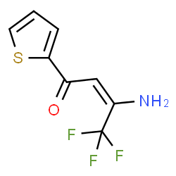 ChemSpider 2D Image | (2E)-3-Amino-4,4,4-trifluoro-1-(2-thienyl)-2-buten-1-one | C8H6F3NOS