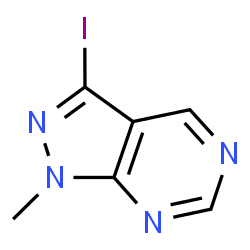 ChemSpider 2D Image | 3-Iodo-1-methyl-1H-pyrazolo[3,4-d]pyrimidine | C6H5IN4