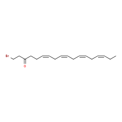 ChemSpider 2D Image | (6Z,9Z,12Z,15Z)-1-Bromo-6,9,12,15-octadecatetraen-3-one | C18H27BrO