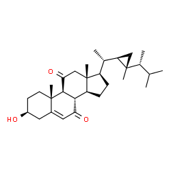 ChemSpider 2D Image | (3beta)-3-Hydroxygorgost-5-ene-7,11-dione | C30H46O3