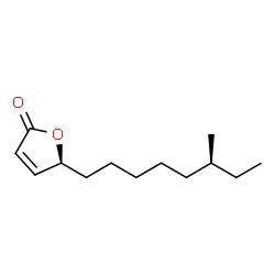 ChemSpider 2D Image | (5S)-5-[(6S)-6-Methyloctyl]-2(5H)-furanone | C13H22O2