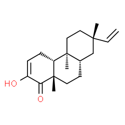 ChemSpider 2D Image | (4aR,4bS,7S,8aS,10aS)-2-Hydroxy-4b,7,10a-trimethyl-7-vinyl-4a,4b,5,6,7,8,8a,9,10,10a-decahydro-1(4H)-phenanthrenone | C19H28O2