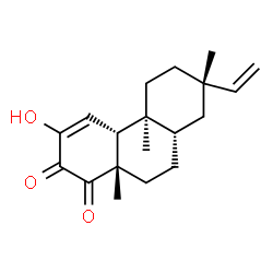 ChemSpider 2D Image | (4aR,4bS,7S,8aS,10aS)-3-Hydroxy-4b,7,10a-trimethyl-7-vinyl-4a,4b,5,6,7,8,8a,9,10,10a-decahydro-1,2-phenanthrenedione | C19H26O3