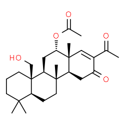 ChemSpider 2D Image | (4aR,4bS,6S,6aR,10aS,10bR,12aS)-8-Acetyl-4a-(hydroxymethyl)-1,1,6a,10b-tetramethyl-9-oxo-1,2,3,4,4a,4b,5,6,6a,9,10,10a,10b,11,12,12a-hexadecahydro-6-chrysenyl acetate | C27H40O5