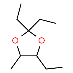 ChemSpider 2D Image | 2,2,4-Triethyl-5-methyl-1,3-dioxolane | C10H20O2