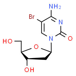 ChemSpider 2D Image | 5-Bromo-2'-deoxycytidine | C9H12BrN3O4