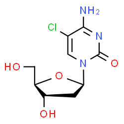 ChemSpider 2D Image | 5-Chloro-2'-deoxycytidine | C9H12ClN3O4