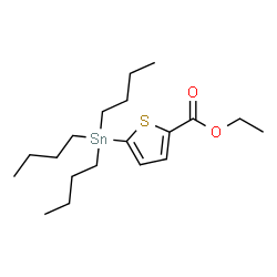 ChemSpider 2D Image | Ethyl 5-(tributylstannyl)-2-thiophenecarboxylate | C19H34O2SSn