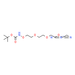 ChemSpider 2D Image | 2-Methyl-2-propanyl (2-{2-[2-(2-azidoethoxy)ethoxy]ethoxy}ethoxy)carbamate | C13H26N4O6