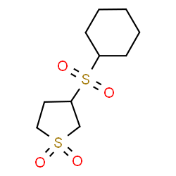 ChemSpider 2D Image | 3-(Cyclohexylsulfonyl)tetrahydrothiophene 1,1-dioxide | C10H18O4S2