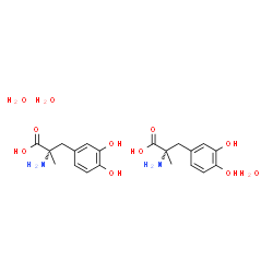 ChemSpider 2D Image | 3-Hydroxy-alpha-methyl-L-tyrosine hydrate (2:3) | C20H32N2O11