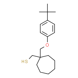ChemSpider 2D Image | (1-{[4-(2-Methyl-2-propanyl)phenoxy]methyl}cycloheptyl)methanethiol | C19H30OS