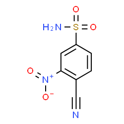 ChemSpider 2D Image | 4-Cyano-3-nitrobenzenesulfonamide | C7H5N3O4S