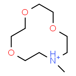ChemSpider 2D Image | 10-Methyl-1,4,7-trioxa-10-azoniacyclododecane | C9H20NO3