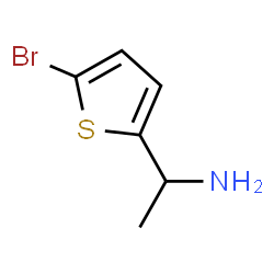 ChemSpider 2D Image | 1-(5-Bromo-2-thienyl)ethanamine | C6H8BrNS