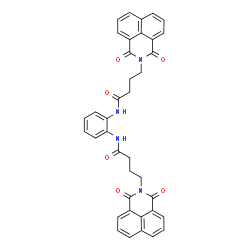 ChemSpider 2D Image | N,N'-1,2-Phenylenebis[4-(1,3-dioxo-1H-benzo[de]isoquinolin-2(3H)-yl)butanamide] | C38H30N4O6
