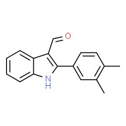 ChemSpider 2D Image | 2-(3,4-Dimethylphenyl)-1H-indole-3-carbaldehyde | C17H15NO