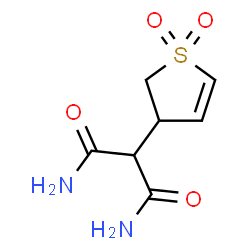 ChemSpider 2D Image | 2-(1,1-Dioxido-2,3-dihydro-3-thiophenyl)malonamide | C7H10N2O4S