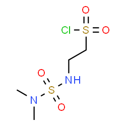 ChemSpider 2D Image | 2-[(Dimethylsulfamoyl)amino]ethanesulfonyl chloride | C4H11ClN2O4S2