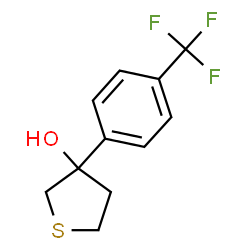 ChemSpider 2D Image | 3-[4-(Trifluoromethyl)phenyl]tetrahydro-3-thiopheneol | C11H11F3OS