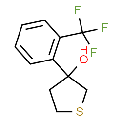ChemSpider 2D Image | 3-[2-(Trifluoromethyl)phenyl]tetrahydro-3-thiopheneol | C11H11F3OS