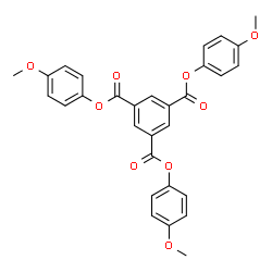ChemSpider 2D Image | Tris(4-methoxyphenyl) 1,3,5-benzenetricarboxylate | C30H24O9