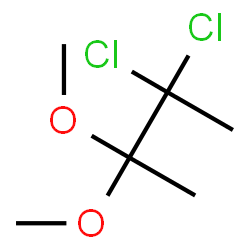 ChemSpider 2D Image | 2,2-Dichloro-3,3-dimethoxybutane | C6H12Cl2O2