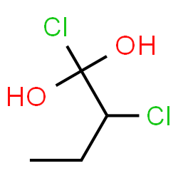 ChemSpider 2D Image | 1,2-Dichloro-1,1-butanediol | C4H8Cl2O2