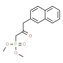 ChemSpider 2D Image | Dimethyl [3-(2-naphthyl)-2-oxopropyl]phosphonate | C15H17O4P
