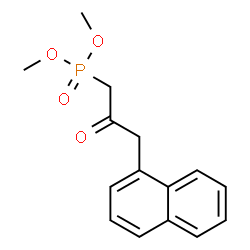 ChemSpider 2D Image | Dimethyl [3-(1-naphthyl)-2-oxopropyl]phosphonate | C15H17O4P