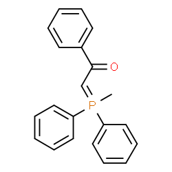 ChemSpider 2D Image | 2-[Methyl(diphenyl)phosphoranylidene]-1-phenylethanone | C21H19OP