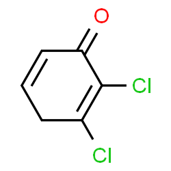 ChemSpider 2D Image | 2,3-Dichloro-2,5-cyclohexadien-1-one | C6H4Cl2O
