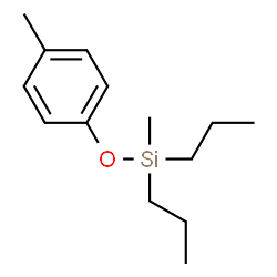 ChemSpider 2D Image | Methyl(4-methylphenoxy)dipropylsilane | C14H24OSi