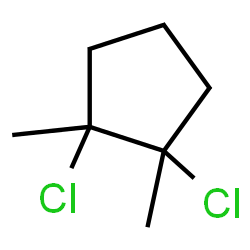 ChemSpider 2D Image | 1,2-Dichloro-1,2-dimethylcyclopentane | C7H12Cl2