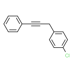 ChemSpider 2D Image | 1-Chloro-4-(3-phenyl-2-propyn-1-yl)benzene | C15H11Cl