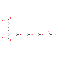 ChemSpider 2D Image | Propanoic acid - 3,3'-oxydi(1,1-propanediol) (4:1) | C18H38O13