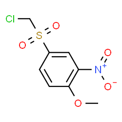 ChemSpider 2D Image | 4-[(Chloromethyl)sulfonyl]-1-methoxy-2-nitrobenzene | C8H8ClNO5S