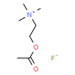 ChemSpider 2D Image | 2-Acetoxy-N,N,N-trimethylethanaminium fluoride | C7H16FNO2