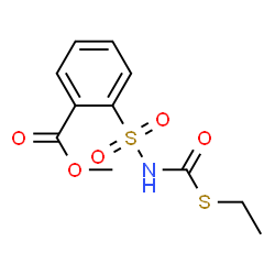 ChemSpider 2D Image | Methyl 2-{[(ethylsulfanyl)carbonyl]sulfamoyl}benzoate | C11H13NO5S2
