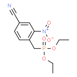 ChemSpider 2D Image | Diethyl (4-cyano-2-nitrobenzyl)phosphonate | C12H15N2O5P