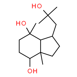 ChemSpider 2D Image | 1-(2-Hydroxy-2-methylpropyl)-3a,7-dimethyloctahydro-1H-indene-4,7-diol | C15H28O3