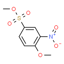 ChemSpider 2D Image | Methyl 4-methoxy-3-nitrobenzenesulfonate | C8H9NO6S
