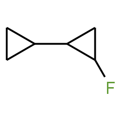 ChemSpider 2D Image | 2-Fluoro-1,1'-bi(cyclopropyl) | C6H9F