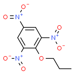 ChemSpider 2D Image | 1,3,5-Trinitro-2-propoxybenzene | C9H9N3O7