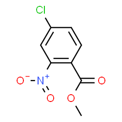 ChemSpider 2D Image | Methyl 4-chloro-2-nitrobenzoate | C8H6ClNO4