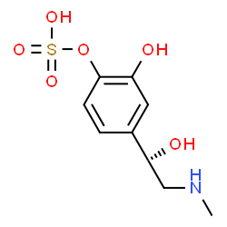 ChemSpider 2D Image | epinephrine sulfate | C9H13NO6S