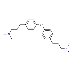 ChemSpider 2D Image | 3,3'-(Stannanediyldi-4,1-phenylene)bis(N,N-dimethyl-1-propanamine) | C22H34N2Sn