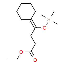 ChemSpider 2D Image | Ethyl 4-cyclohexylidene-4-[(trimethylsilyl)oxy]butanoate | C15H28O3Si